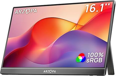 ARZOPA Z1C Monitor Portátil 16.1” FHD IPS 100% sRGB